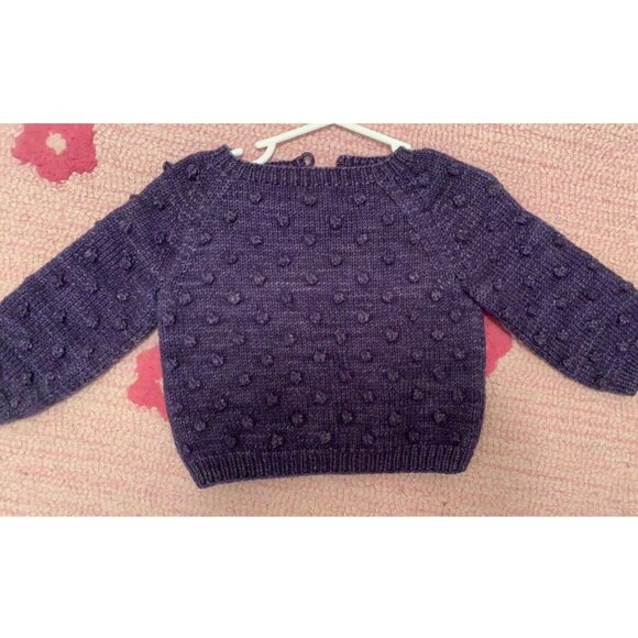 Misha And Puff Other - Misha & Puff Violet Popcorn Sweater 12/18M EUC